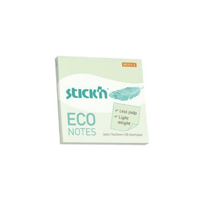Hopax Stıckn Yapışkanlı Not Kağıdı 100 YP 76x127 Eco Patel Pembe HE21750 (12 Adet) resmi