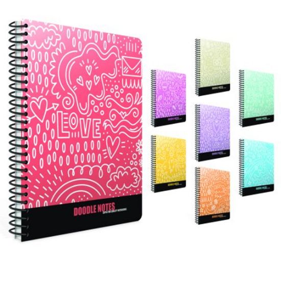 Gıpta Doodle Spiralli Sert Kapak Defter 17x24 120 Yp.Çizgili 4372 resmi
