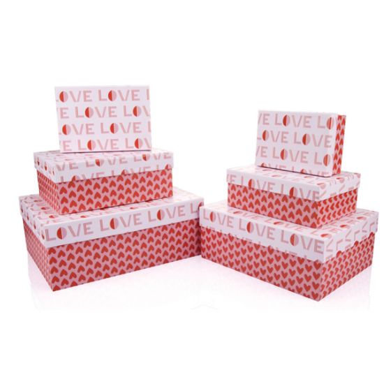Gıpta Hediye Kutusu Valentınes Day Lındo Dikdörtgen 6 Lı BX06630 resmi