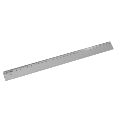 Hatas Standart Cetvel Plastik Dar Şeffaf 30 CM 0131 (25 Adet) resmi