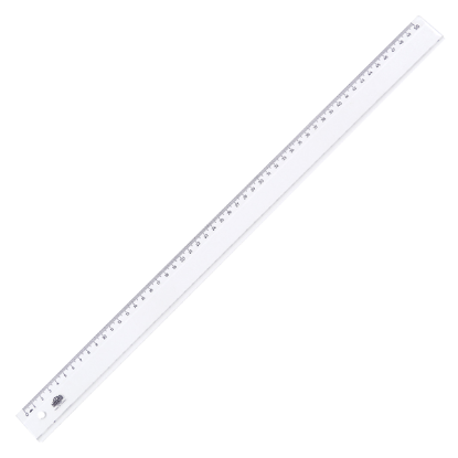 Hatas Standart Cetvel Plastik Geniş Şeffaf 50 CM 0170 (25 Adet) resmi