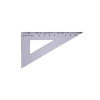 Hatas Öğrenci Gönyesi 60 Derece Plastik 12 CM 0724 (36 Adet) resmi