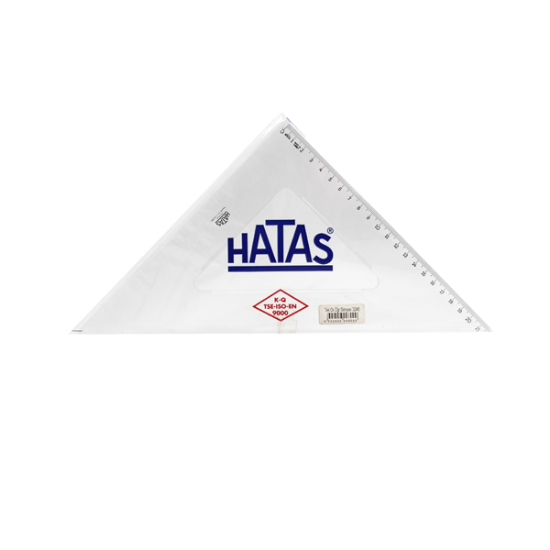 Hatas Öğrenci Gönyesi 45 Derece Plastik 32 CM 0800 (20 Adet) resmi