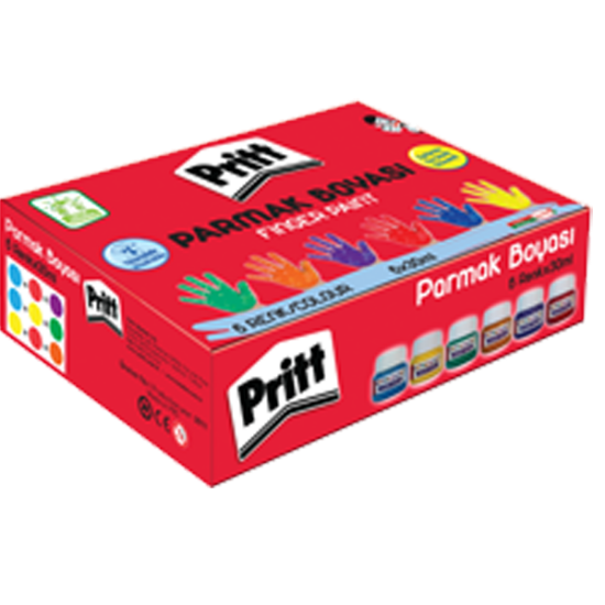Pritt Parmak Boyası 30 ML 6 Renk 1221355 resmi