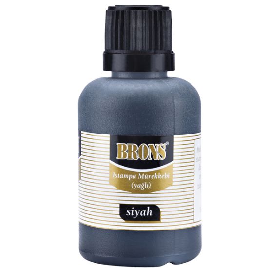 Brons Istampa Mürekkebi Yağlı 500 CC Siyah BR-320 resmi