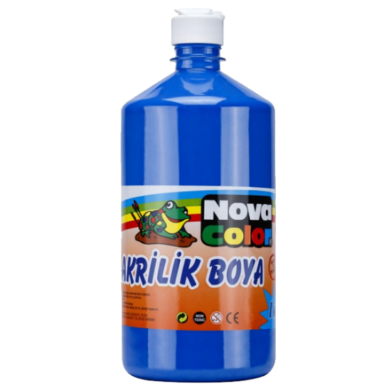 Nova Color Akrilik Boya 1 KG Mavi NC-223 resmi