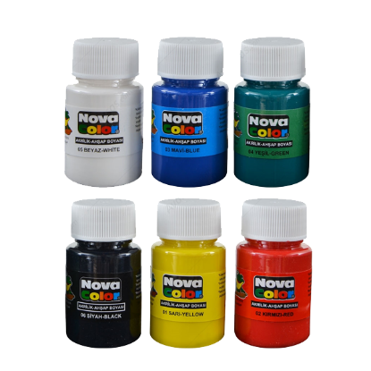 Nova Color Akrilik Boya 6 Renk 30 CC NC-180 resmi