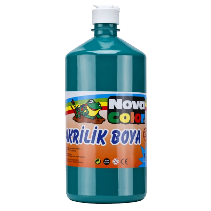 Nova Color Akrilik Boya 1 KG Yeşil NC-224 resmi