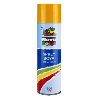Nova Color Sprey Boya 200 ML Sarı NC-800 resmi