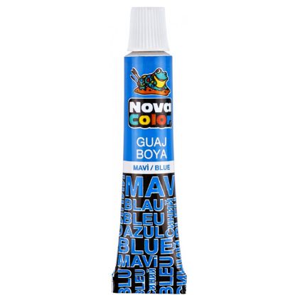 Nova Color Guaj Boya Tüp 12 Lİ Mavi NC-117 (12 Adet) resmi