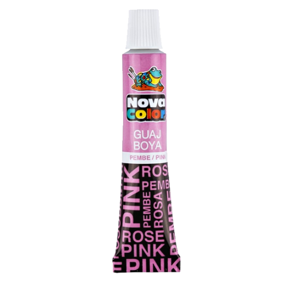 Nova Color Guaj Boya Tüp 12 Lİ Pembe NC-124 (12 Adet) resmi