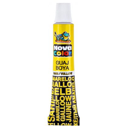 Nova Color Guaj Boya Tüp 12 Lİ Sarı NC-115 (12 Adet) resmi