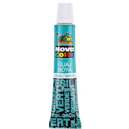 Nova Color Guaj Boya Tüp 12 Lİ Yeşil NC-118 (12 Adet) resmi