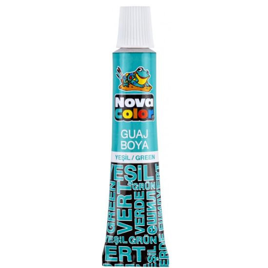 Nova Color Guaj Boya Tüp 12 Lİ Yeşil NC-118 (12 Adet) resmi