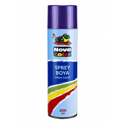 Nova Color Sprey Boya 200 ML Mor NC-808 resmi