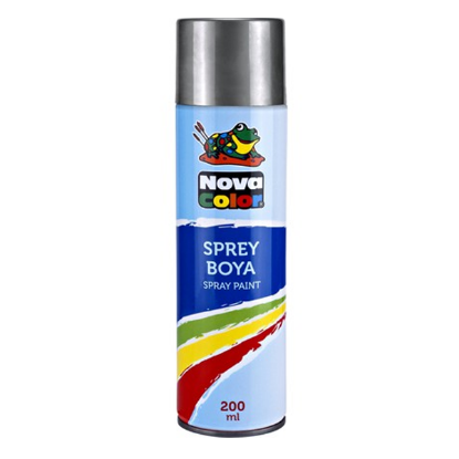 Nova Color Sprey Boya 200 ML Gümüş NC-812 resmi