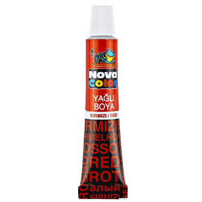 Nova Color Yağlı Boya Tüp Kırmızı NC-128 (12 Adet) resmi