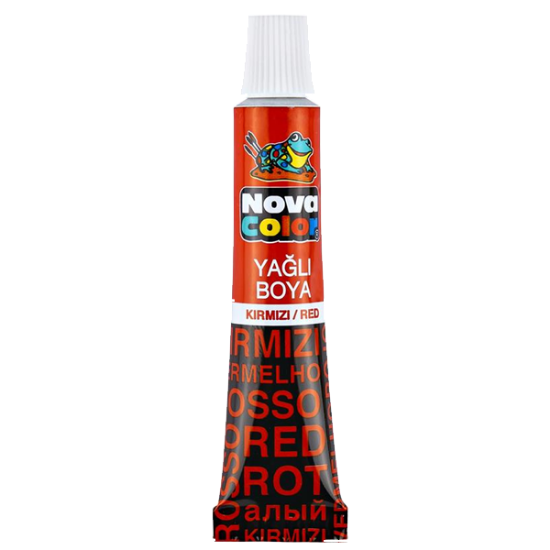 Nova Color Yağlı Boya Tüp Kırmızı NC-128 (12 Adet) resmi