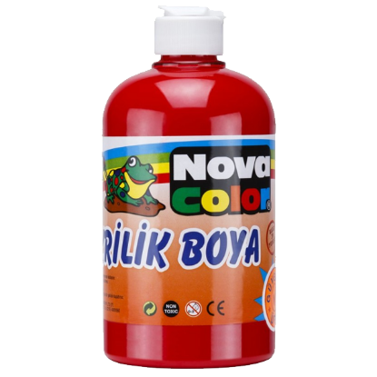 Nova Color Akrilik Boya 500 GR Kırmızı NC-382 resmi
