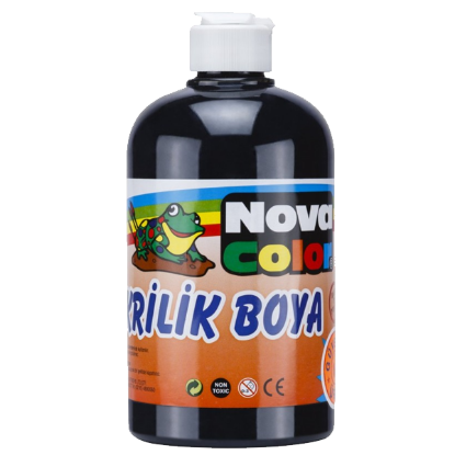 Nova Color Akrilik Boya 500 GR Siyah NC-386 resmi