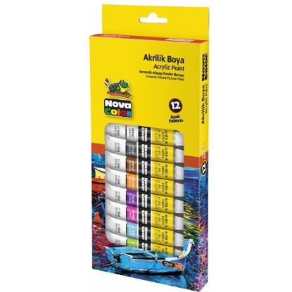 Nova Color Akrilik Boya Tüp 12 Li 12 ML NC-2004 resmi