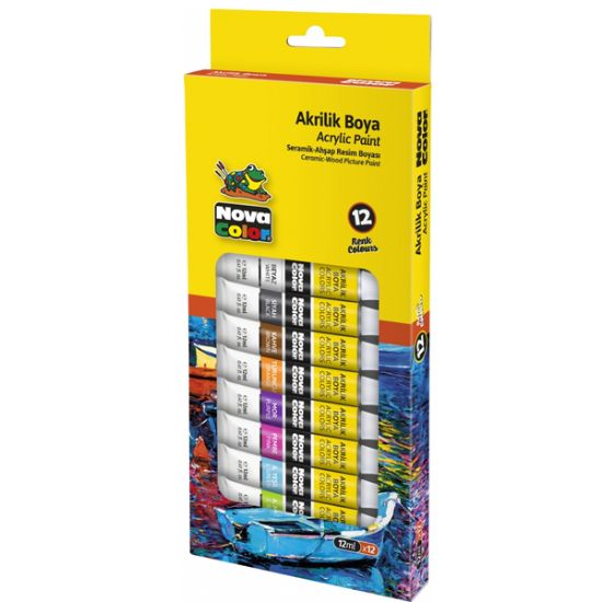 Nova Color Akrilik Boya Tüp 12 Li 12 ML NC-2004 resmi