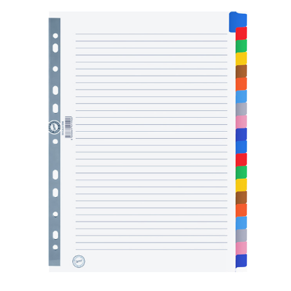 Serve Seperatör 20 Renkli A4 SV-5526/K resmi