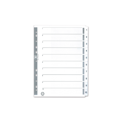 Serve Seperatör 1-10 Rakamlı Kağıt A4 SV5324 resmi