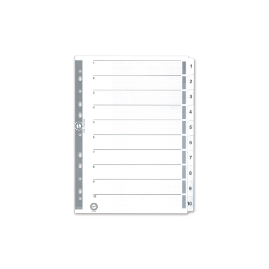 Serve Seperatör 1-10 Rakamlı Kağıt A4 SV5324 resmi