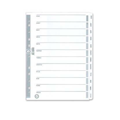 Serve Seperatör Aylar Kağıt A4 SV5329 resmi