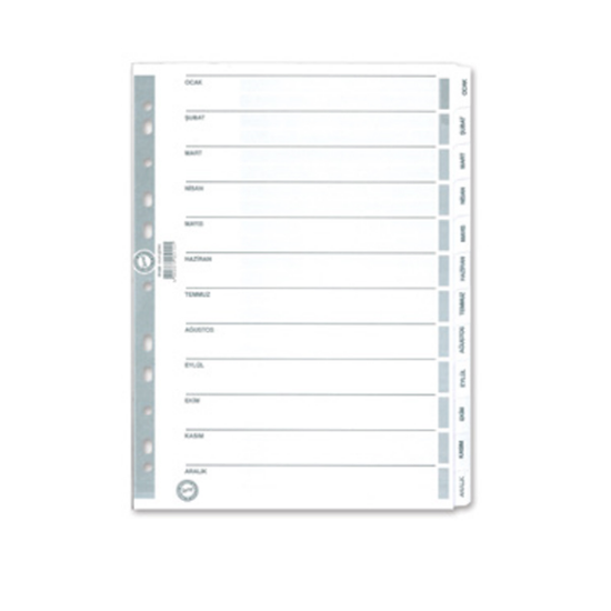 Serve Seperatör Aylar Kağıt A4 SV5329 resmi