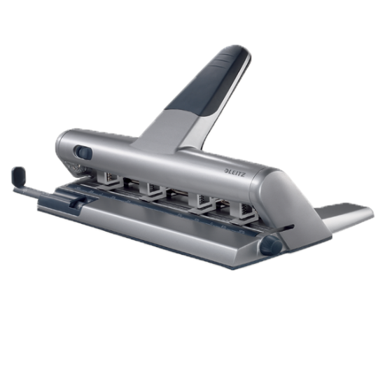 Leitz Kollu Perfaratör ( Delgeç ) 4 Mekanizma 30 Syf Gri 5114 resmi