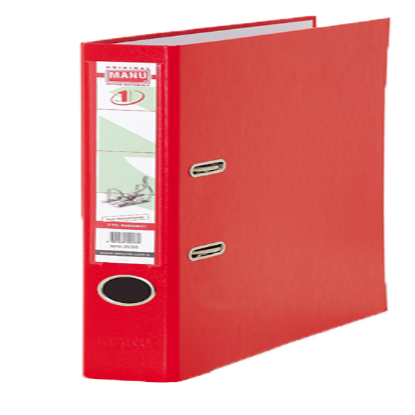 Manu Büro Klasör Geniş Plastik Kırmızı 2030 resmi