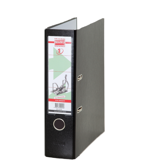 Manu Büro Klasör Geniş Plastik Siyah 2030 resmi