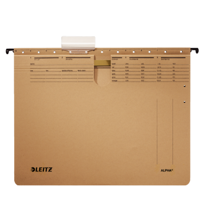 Leitz Askılı Dosya Telli Karton A4 Kahverengi 1914 (10 Adet) resmi