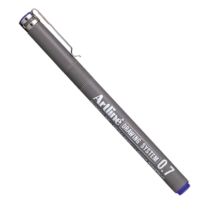 Artline Çizim Kalemi 0.7 MM Mavi EK237 (12 Adet) resmi