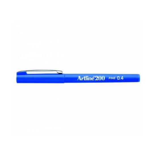 Artline Fineliner 0.4 MM Mavi EK-200N (12 Adet) resmi