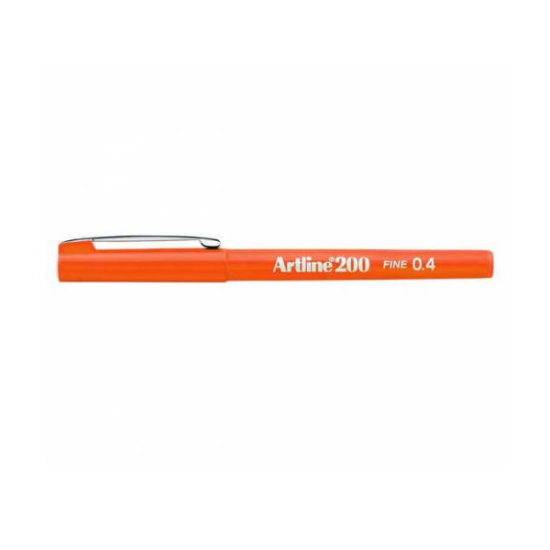 Artline Fineliner 0.4 MM Turuncu EK-200N (12 Adet) resmi