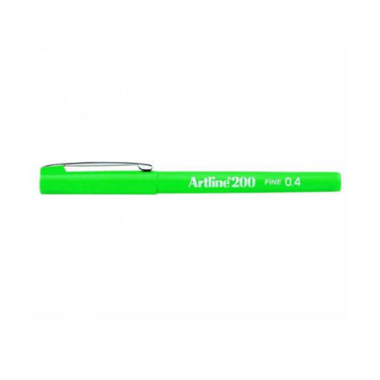 Artline Fineliner 0.4 MM Yeşil EK-200N (12 Adet) resmi