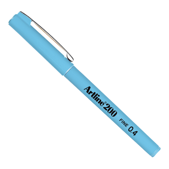 Artline Fineliner 0.4 MM Açık Mavi EK-200N (12 Adet) resmi