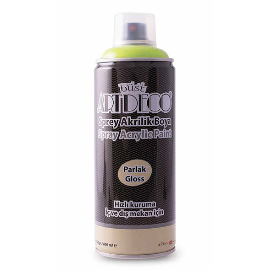 Artdeco Akrilik Sprey Boya 400 ML Limon Yeşili Y-400-525 resmi