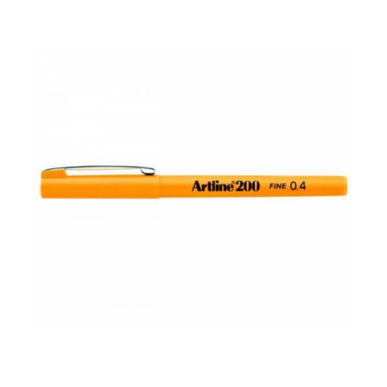 Artline Fineliner 0.4 MM Sarı EK-200 (12 Adet) resmi