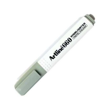 Artline Fosforlu Kalem Kesik Uç 1,0-4,0 MM Pastel Grey EK-660N (12 Adet) resmi