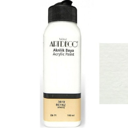 Artdeco Akrilik Boya 140 ML Beyaz 070R-3619 resmi