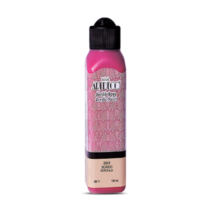 Artdeco Akrilik Boya 140 ML Bordo 070R-3643 resmi
