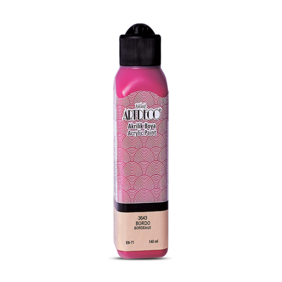 Artdeco Akrilik Boya 140 ML Bordo 070R-3643 resmi