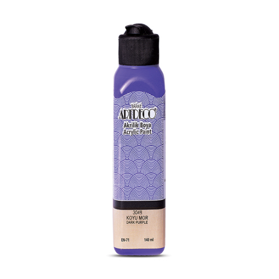 Artdeco Akrilik Boya 140 ML Koyu Mor 070R-3048 resmi
