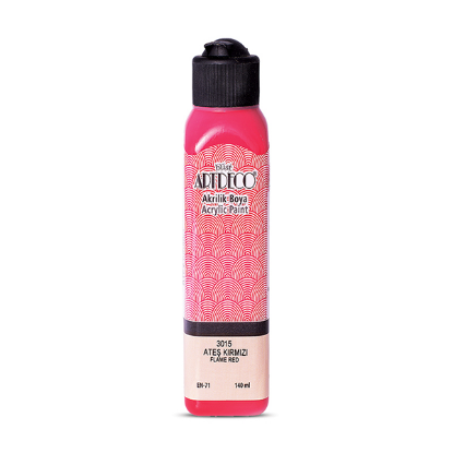 Artdeco Akrilik Boya 140 ML Ateş Kırmızı 070R-3015 resmi