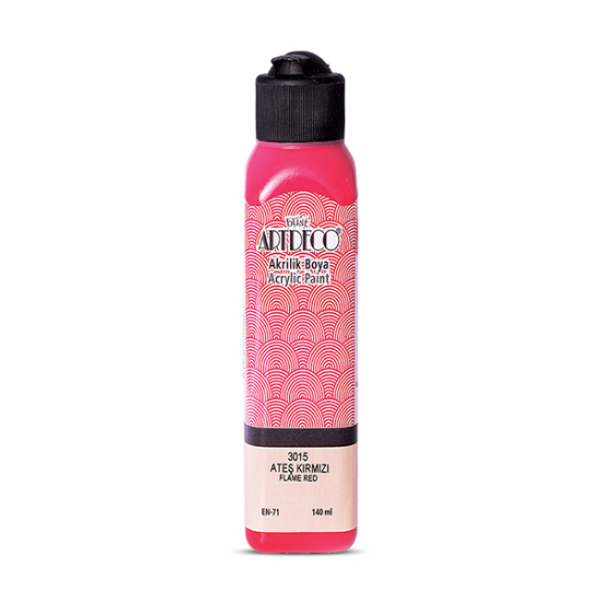 Artdeco Akrilik Boya 140 ML Ateş Kırmızı 070R-3015 resmi