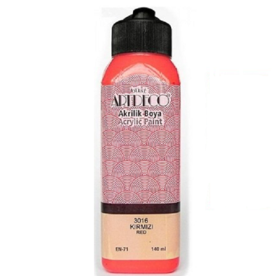 Artdeco Akrilik Boya 140 ML Kırmızı Y-070R-3016 resmi